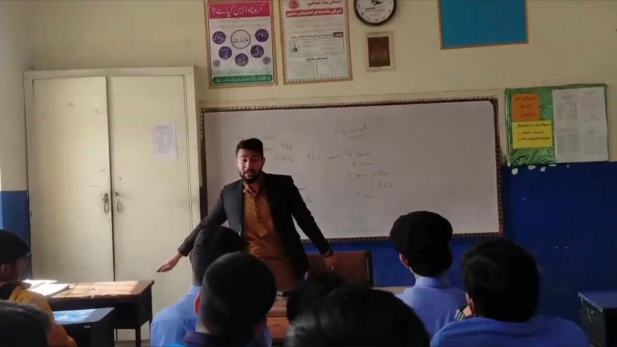 Delivering the Lecture in local school