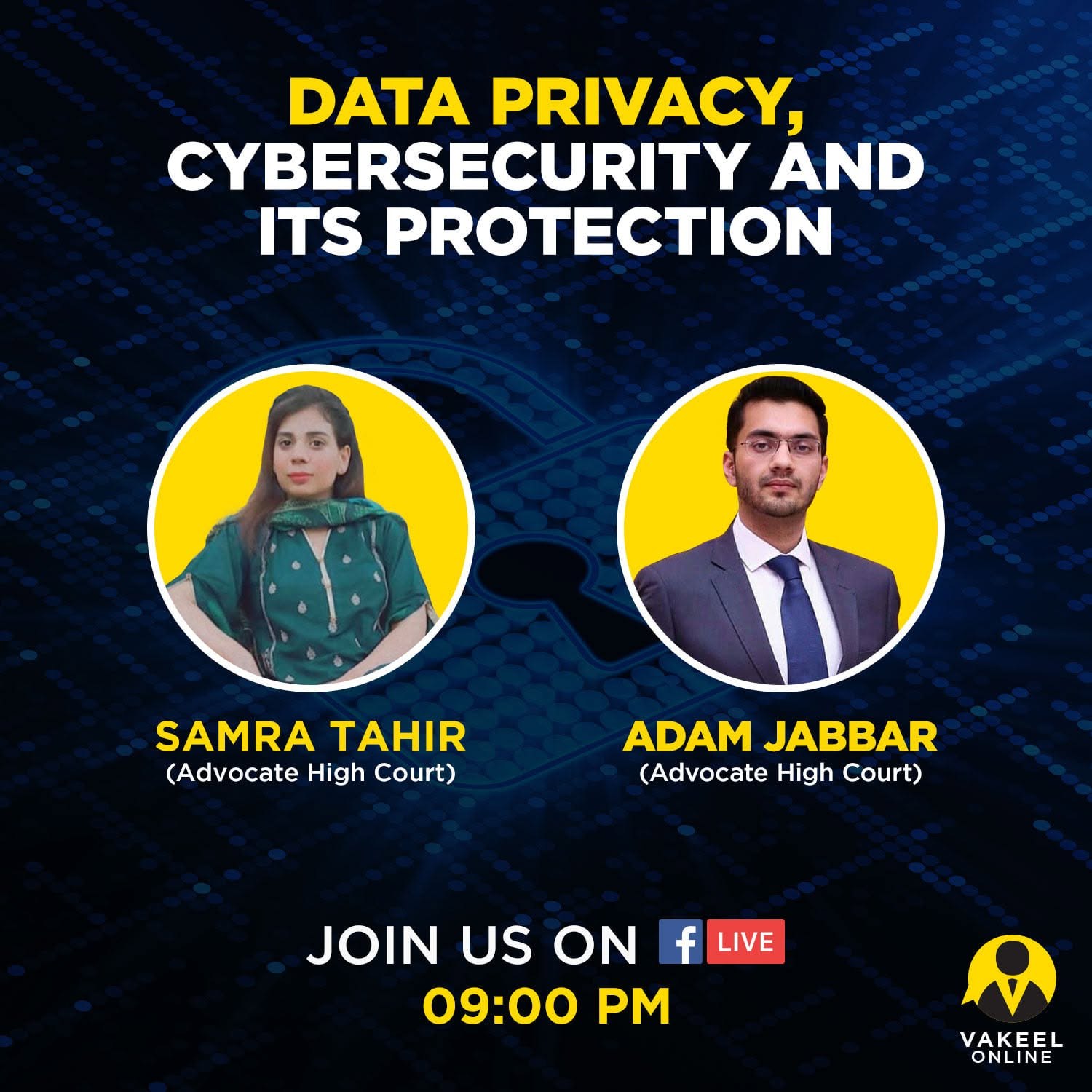 Samra Tahir co-leading a webinar on data privacy, cybersecurity and its protection