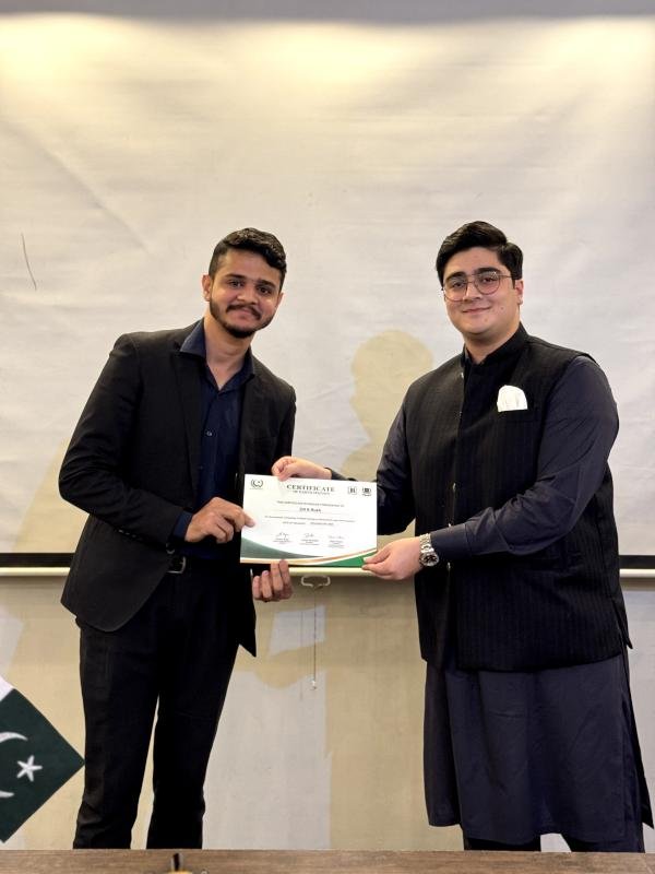 Zill E Rukh Mushtaq completing FOSPAH training on harassment law