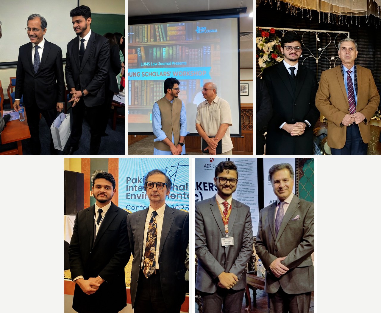 Zill E Rukh Mushtaq with judges of the Lahore High Court and Supreme Court of Pakistan